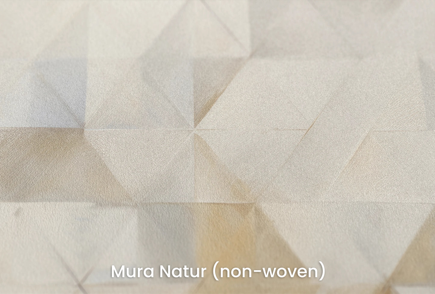 Zbliżenie na artystyczną fototapetę o nazwie Soft Geometric Play na podłożu Mura Natur (non-woven) - naturalne i ekologiczne podłoże.
