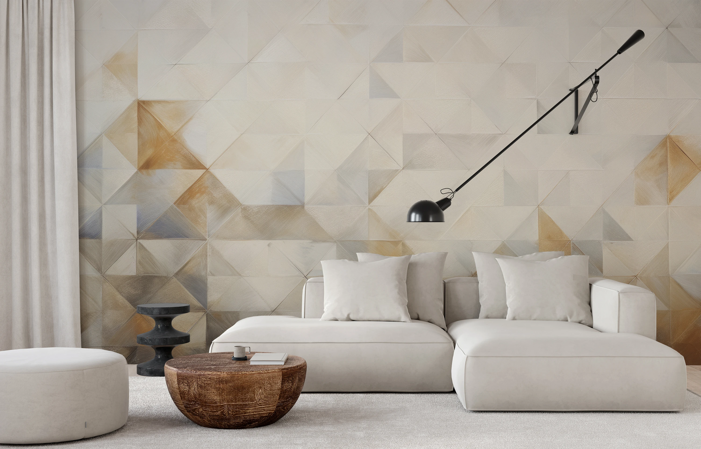 Fototapeta o nazwie Soft Geometric Play użyta w aranzacji wnętrza.