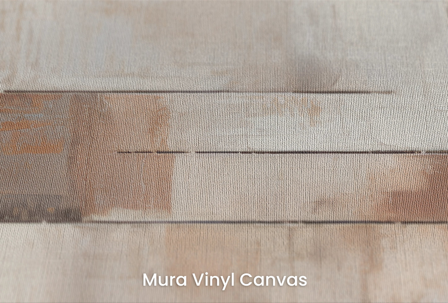 Zbliżenie na artystyczną fototapetę o nazwie Rustic Modernity na podłożu Mura Vinyl Canvas - faktura naturalnego płótna.
