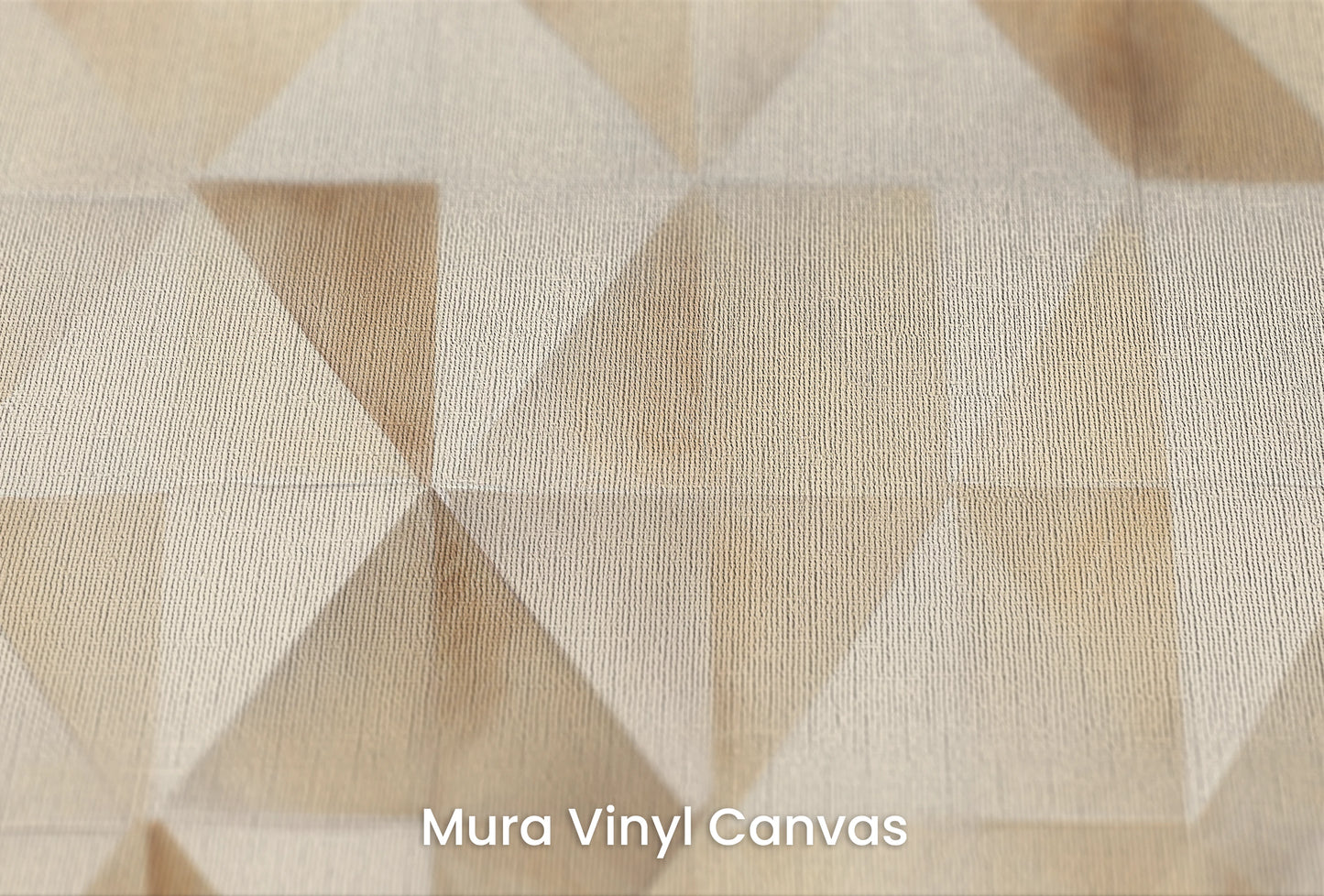 Zbliżenie na artystyczną fototapetę o nazwie Pyramid Shade na podłożu Mura Vinyl Canvas - faktura naturalnego płótna.