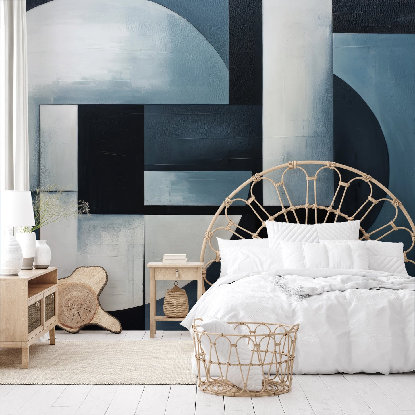 Fototapeta malowana o nazwie Lunar Contrast #3 pokazana w aranżacji wnętrza.