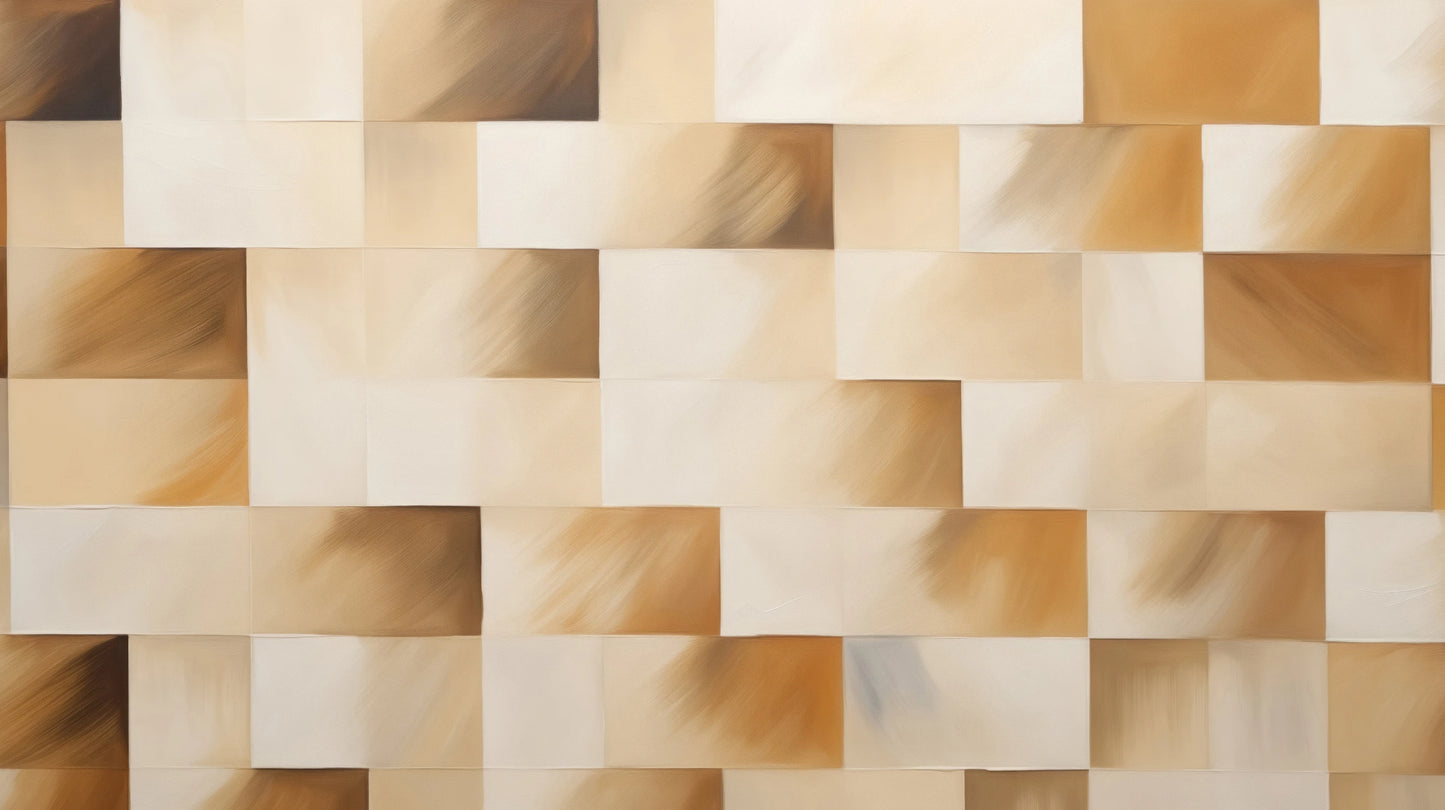 Prezentacja całego wzoru fototapety o nazwie Beige Bricks