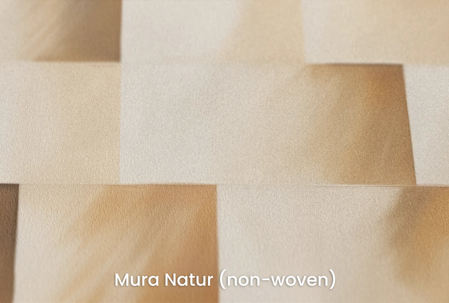 Zbliżenie na artystyczną fototapetę o nazwie Beige Bricks na podłożu Mura Natur (non-woven) - naturalne i ekologiczne podłoże.