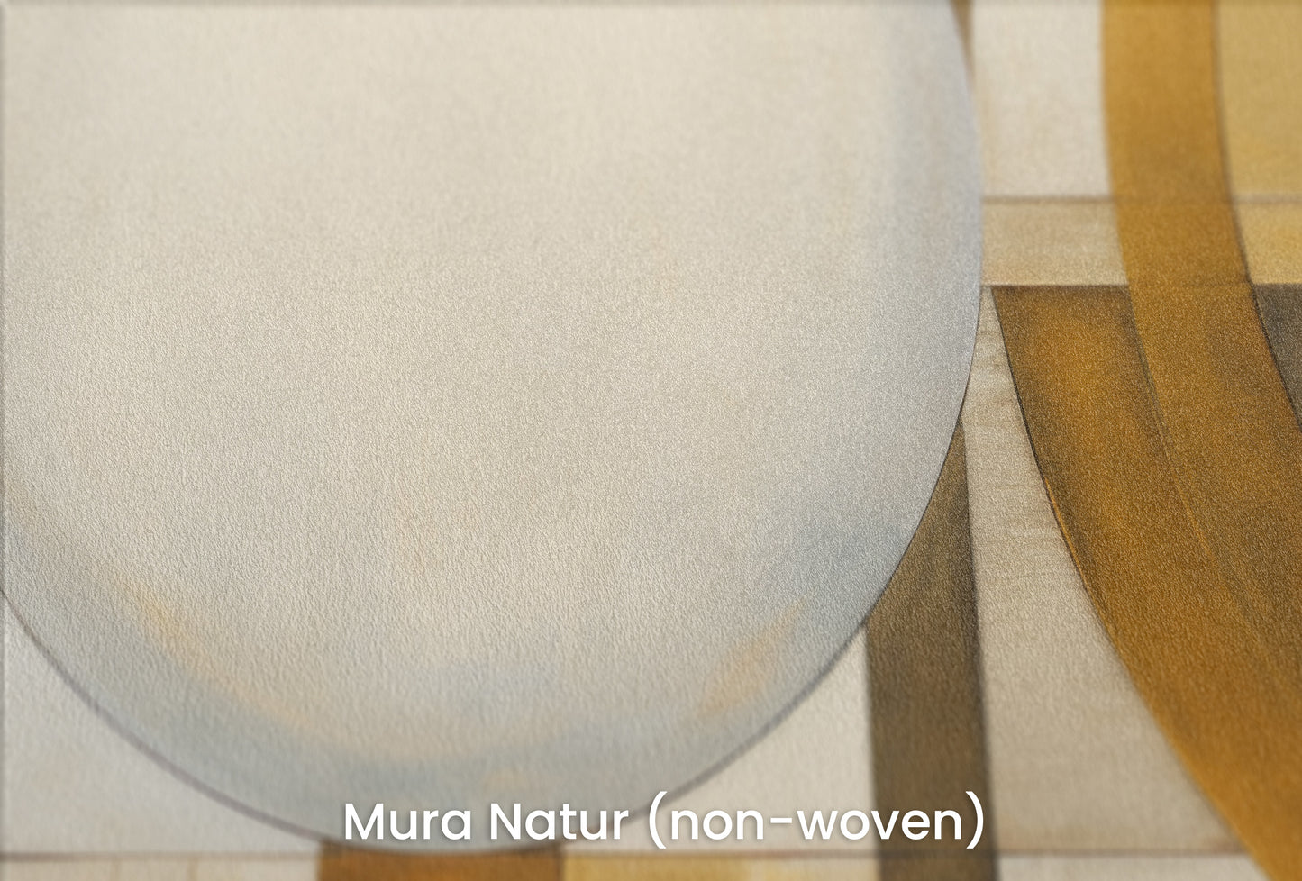 Zbliżenie na artystyczną fototapetę o nazwie SPHERICAL GEOMETRY IN HUES na podłożu Mura Natur (non-woven) - naturalne i ekologiczne podłoże.