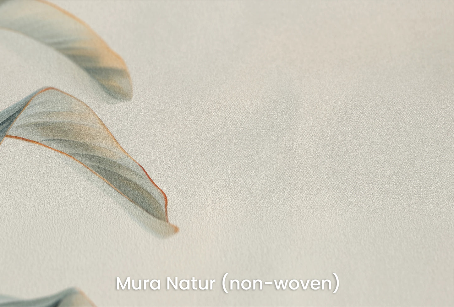 Zbliżenie na artystyczną fototapetę o nazwie Tropical Elegance na podłożu Mura Natur (non-woven) - naturalne i ekologiczne podłoże.