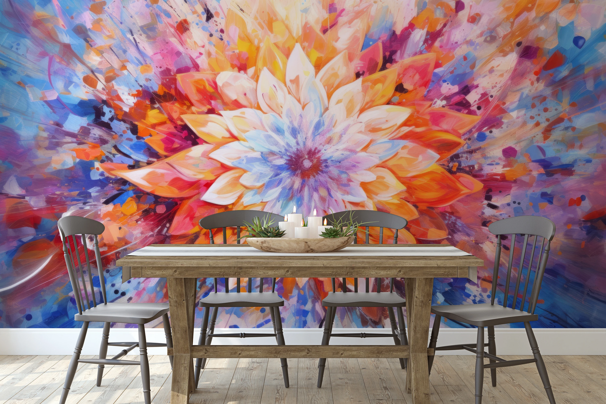 Fototapeta o nazwie Radiant Bloom użyta w aranzacji wnętrza.