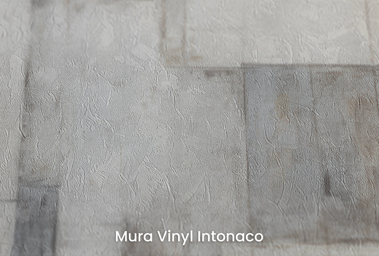 Zbliżenie na artystyczną fototapetę o nazwie Pale Geometry na podłożu Mura Vinyl Intonaco - struktura tartego tynku.