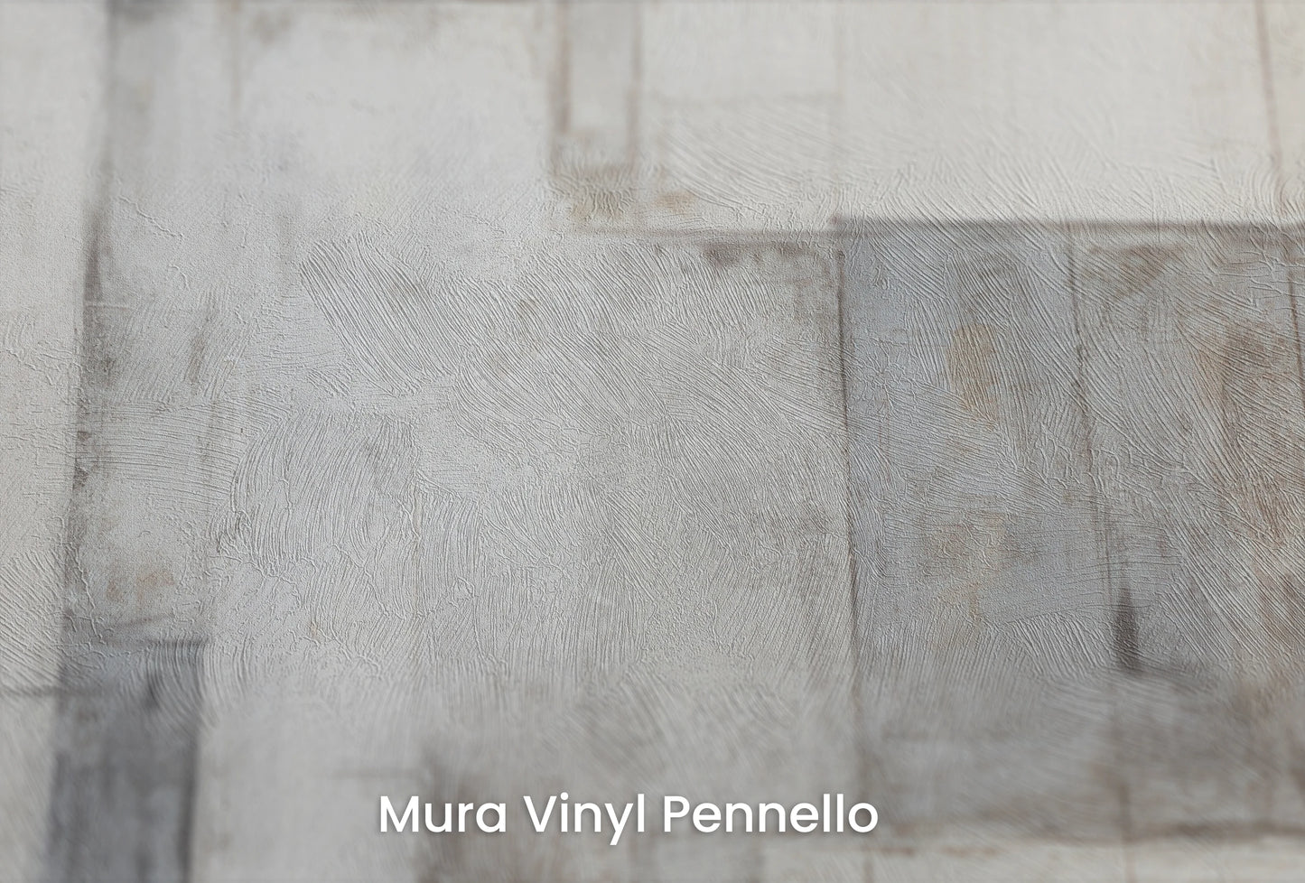 Zbliżenie na artystyczną fototapetę o nazwie Pale Geometry na podłożu Mura Vinyl Pennello - faktura pociągnięć pędzla malarskiego.