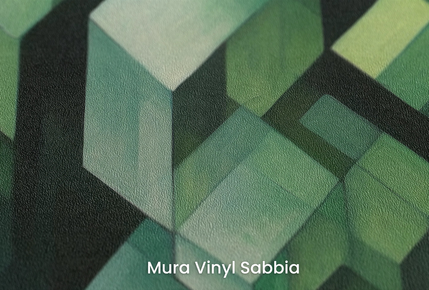 Zbliżenie na artystyczną fototapetę o nazwie Wooden Puzzle na podłożu Mura Vinyl Sabbia struktura grubego ziarna piasku.