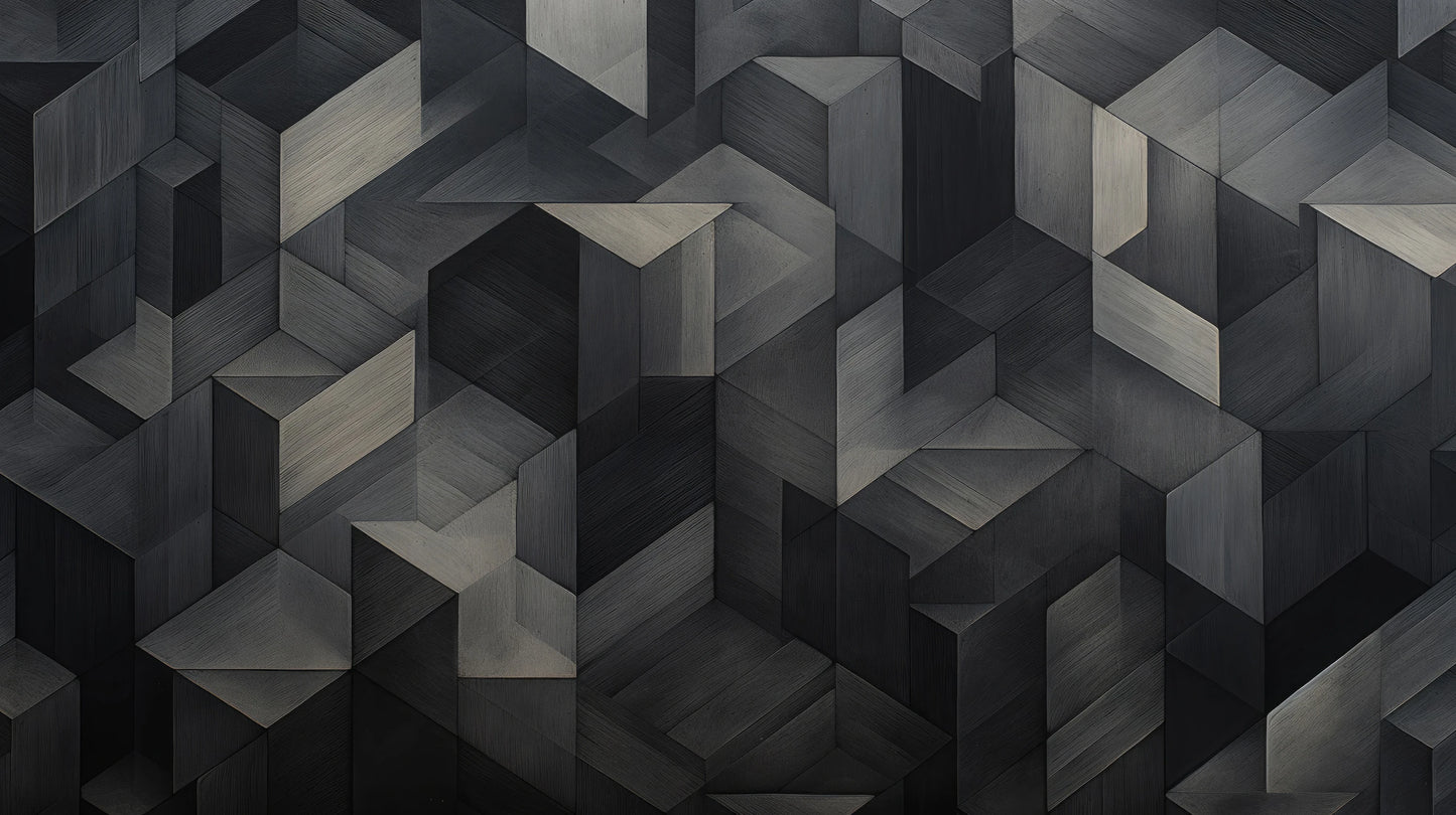 Prezentacja całego wzoru fototapety o nazwie Dark Timber Mosaic