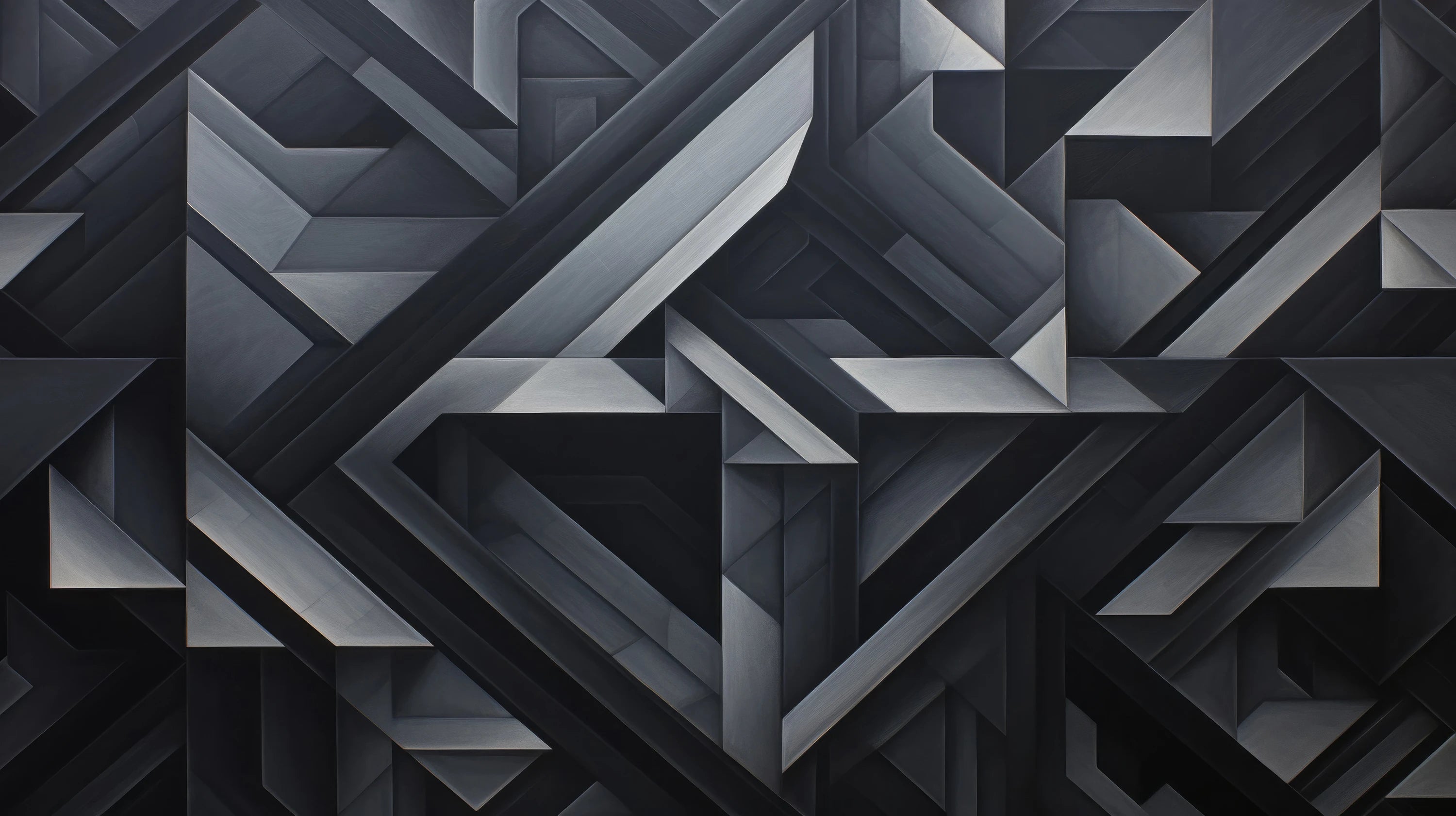Podgląd wzoru: Prezentacja całego wzoru fototapety o nazwie Monochrome Geometry