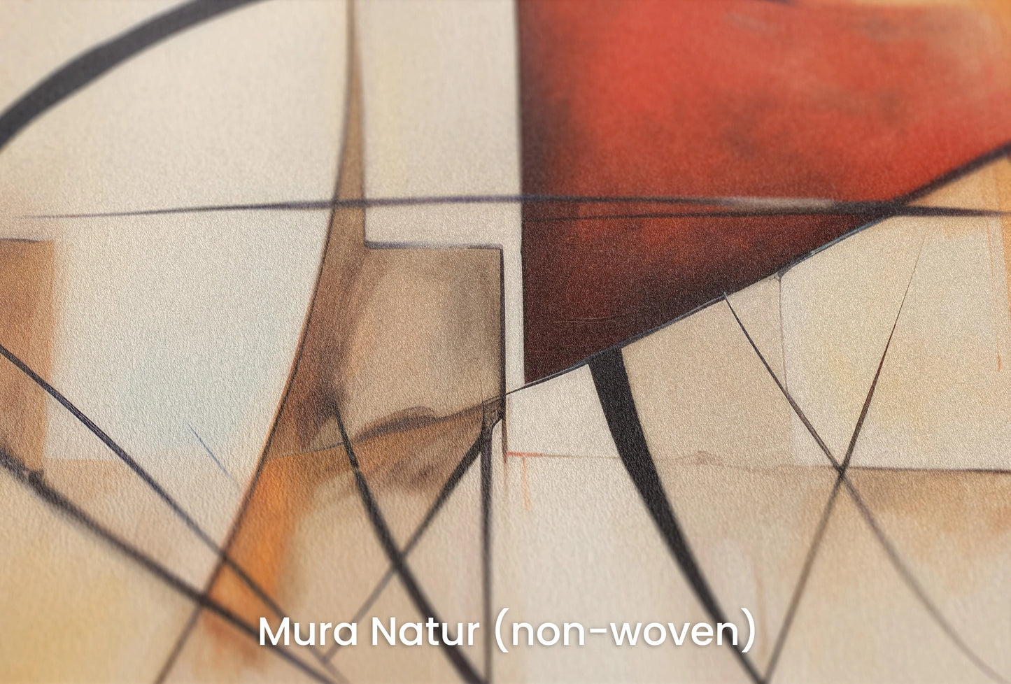 Zbliżenie na artystyczną fototapetę o nazwie Artistic Whirl na podłożu Mura Natur (non-woven) - naturalne i ekologiczne podłoże.