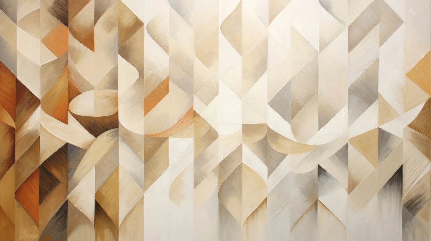 Prezentacja całego wzoru fototapety o nazwie Beige Swirl