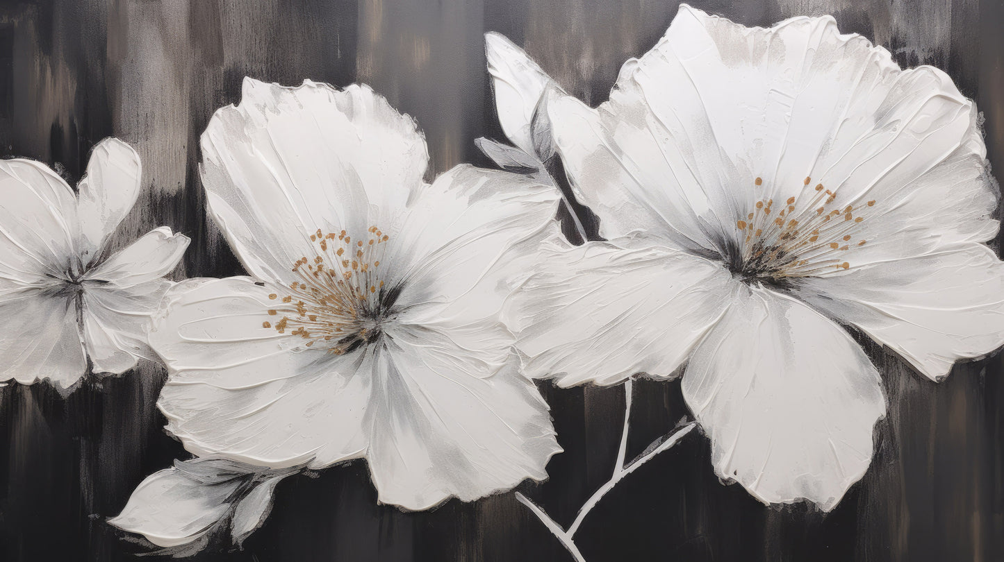 Prezentacja całego wzoru fototapety o nazwie ECLIPSE BLOSSOMS
