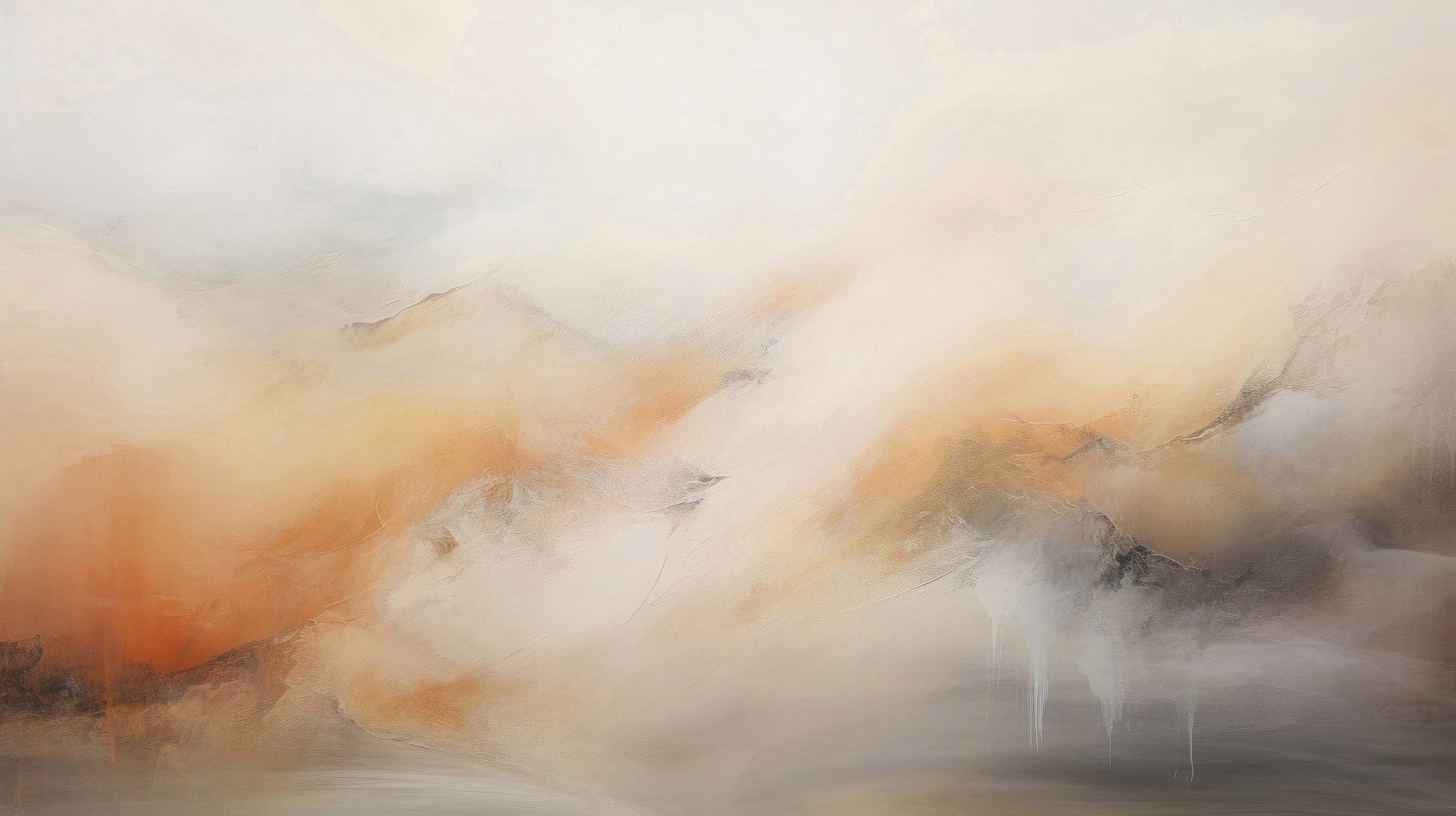 Prezentacja całego wzoru fototapety o nazwie GOLDEN PEAKS ABSTRACT LANDSCAPE