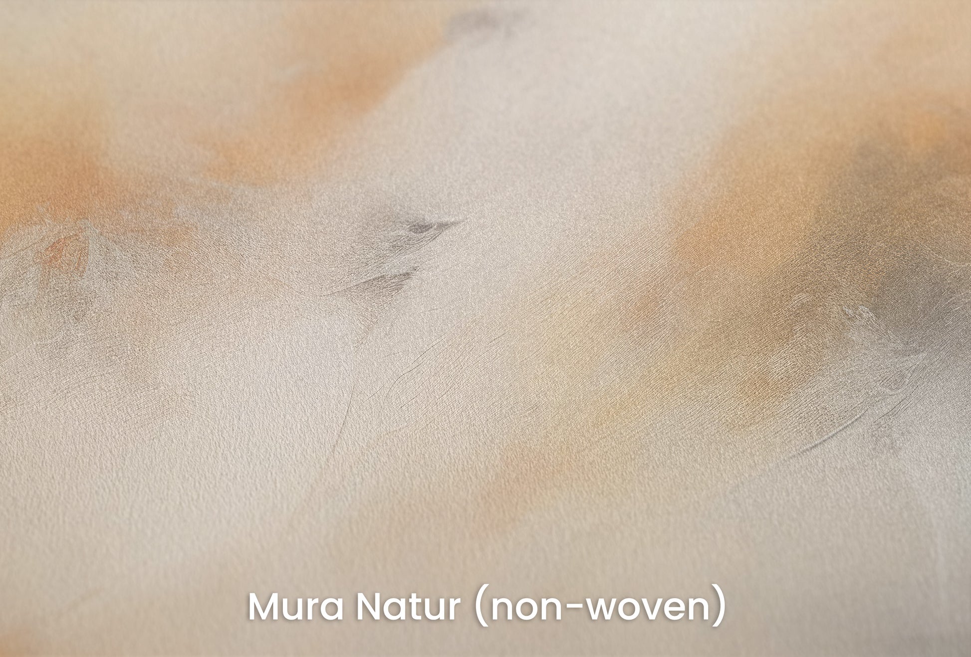 Zbliżenie na artystyczną fototapetę o nazwie GOLDEN PEAKS ABSTRACT LANDSCAPE na podłożu Mura Natur (non-woven) - naturalne i ekologiczne podłoże.