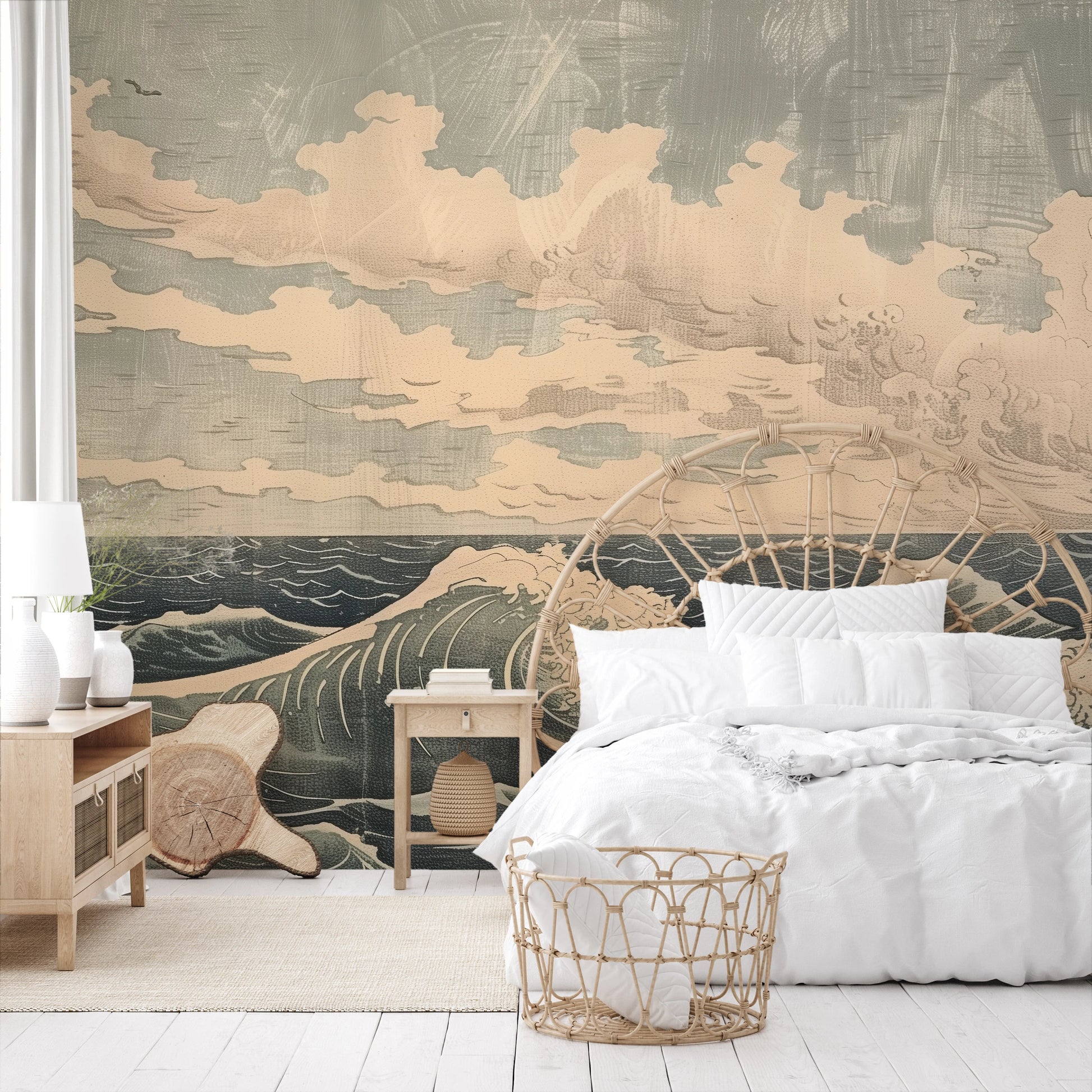 Fototapeta o nazwie Cloudy Sea Harmony użyta w aranzacji wnętrza.