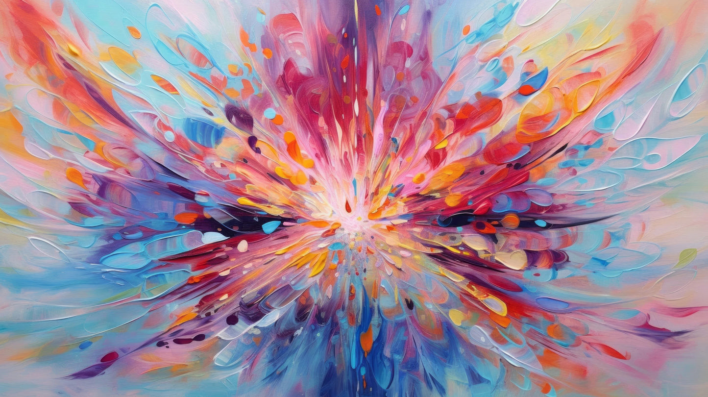 Prezentacja całego wzoru fototapety o nazwie Explosion of Joy