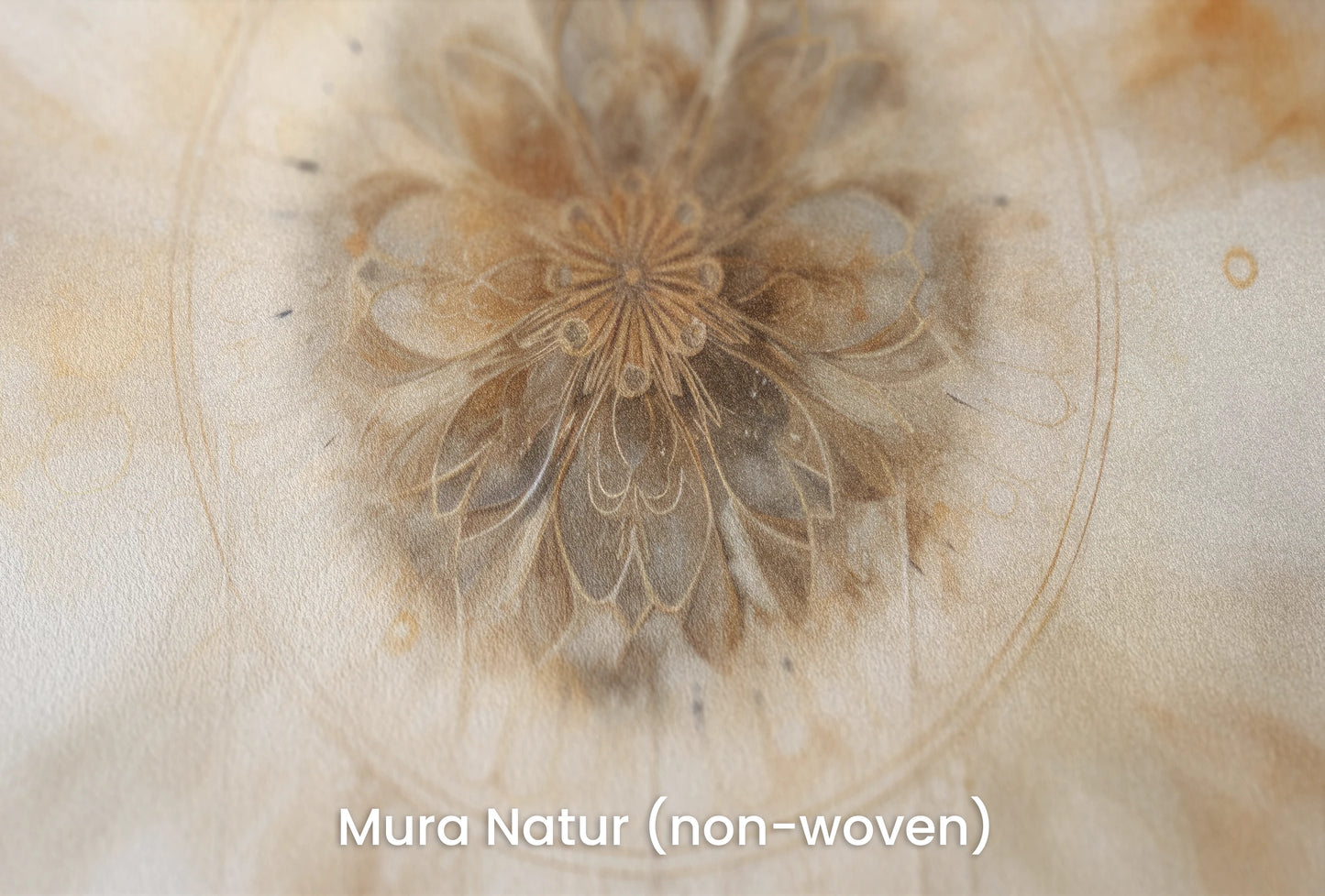 Zbliżenie na artystyczną fototapetę o nazwie Luminous Whirl na podłożu Mura Natur (non-woven) - naturalne i ekologiczne podłoże.