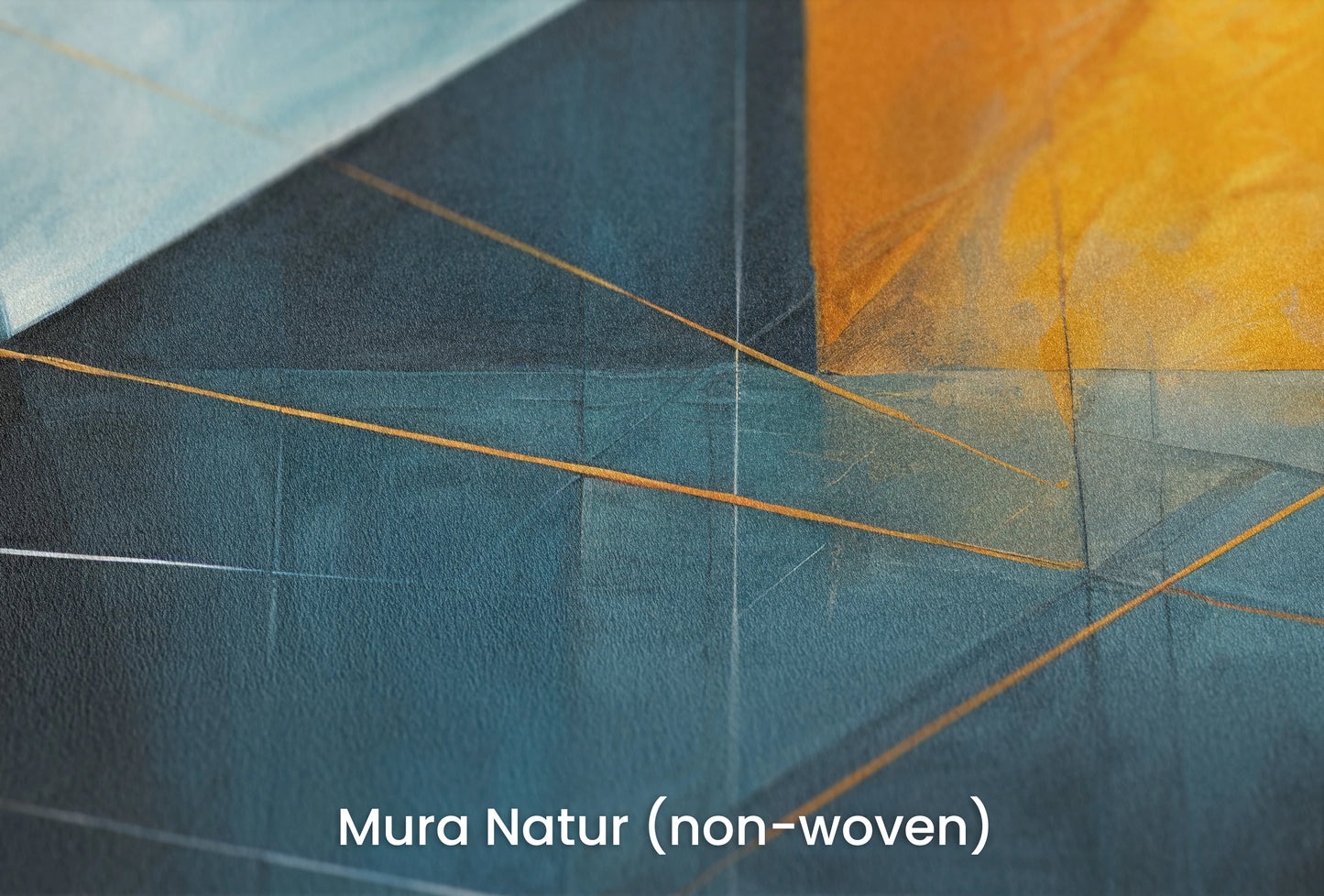 Zbliżenie na artystyczną fototapetę o nazwie Golden Ratio na podłożu Mura Natur (non-woven) - naturalne i ekologiczne podłoże.