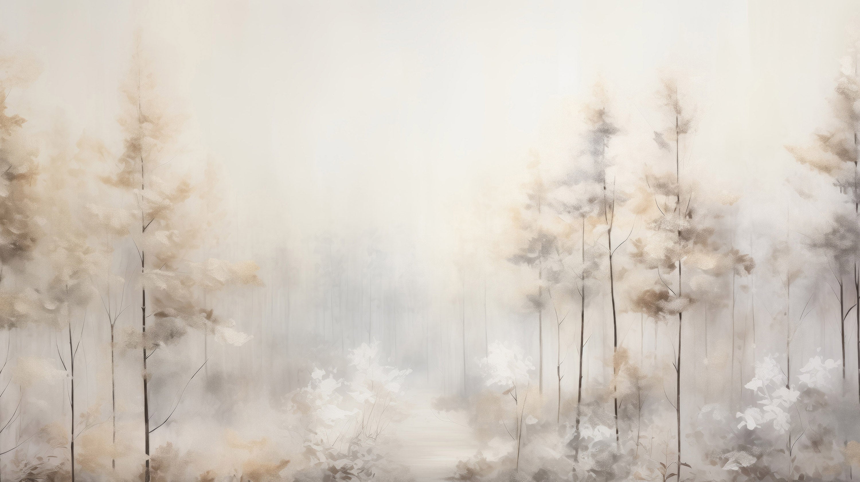 Podgląd wzoru: Prezentacja całego wzoru fototapety o nazwie MISTY MORNING MEADOW MURAL