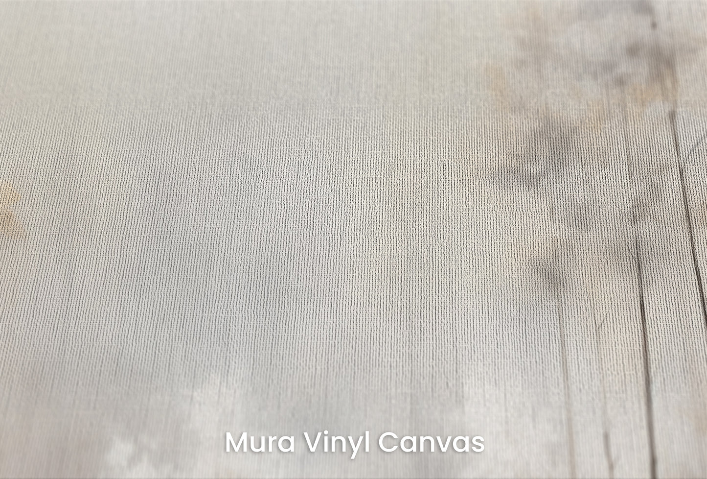 Zbliżenie na artystyczną fototapetę o nazwie MISTY MORNING MEADOW MURAL na podłożu Mura Vinyl Canvas - faktura naturalnego płótna.