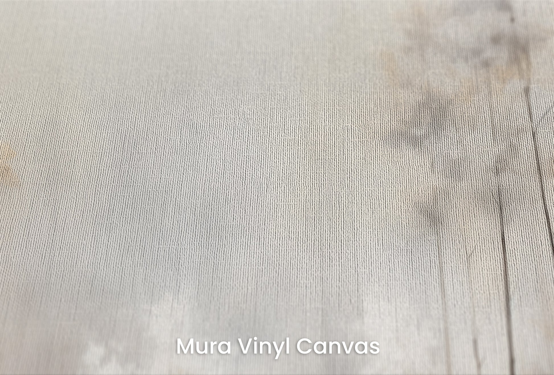 Zbliżenie na artystyczną fototapetę o nazwie MISTY MORNING MEADOW MURAL na podłożu Mura Vinyl Canvas - faktura naturalnego płótna.