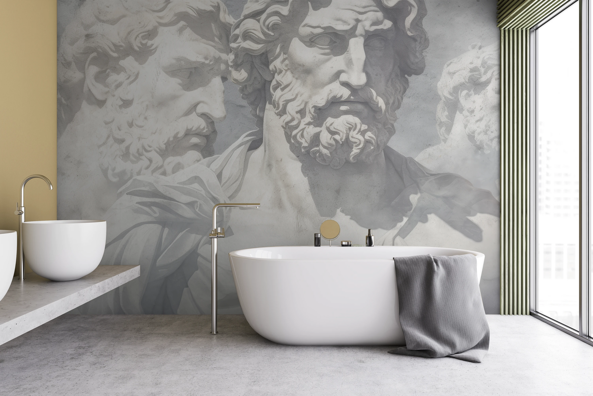 Fototapeta malowana o nazwie Eternal Contemplation pokazana w aranżacji wnętrza.