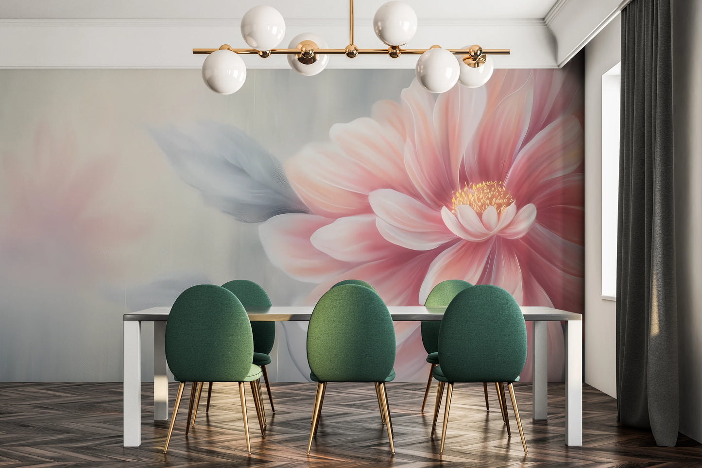 Fototapeta o nazwie Pink Blossom Dance użyta w aranzacji wnętrza.