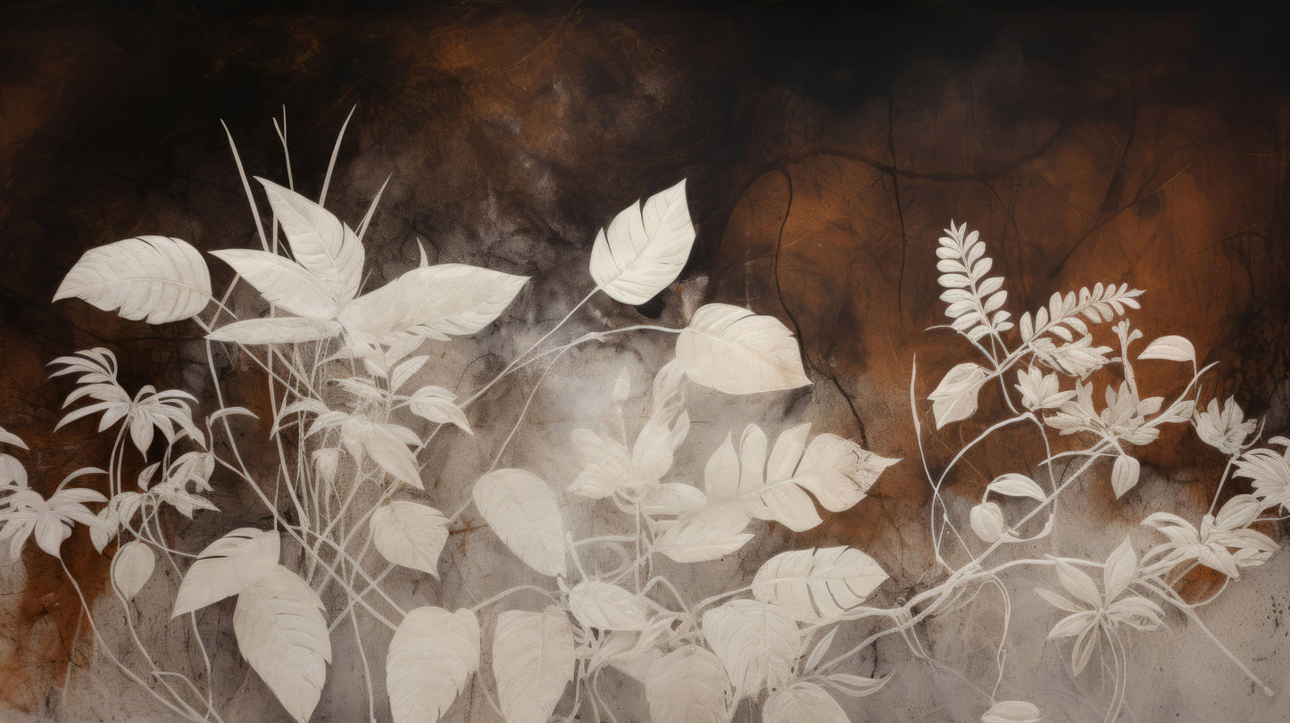 Prezentacja całego wzoru fototapety o nazwie Floral Haze