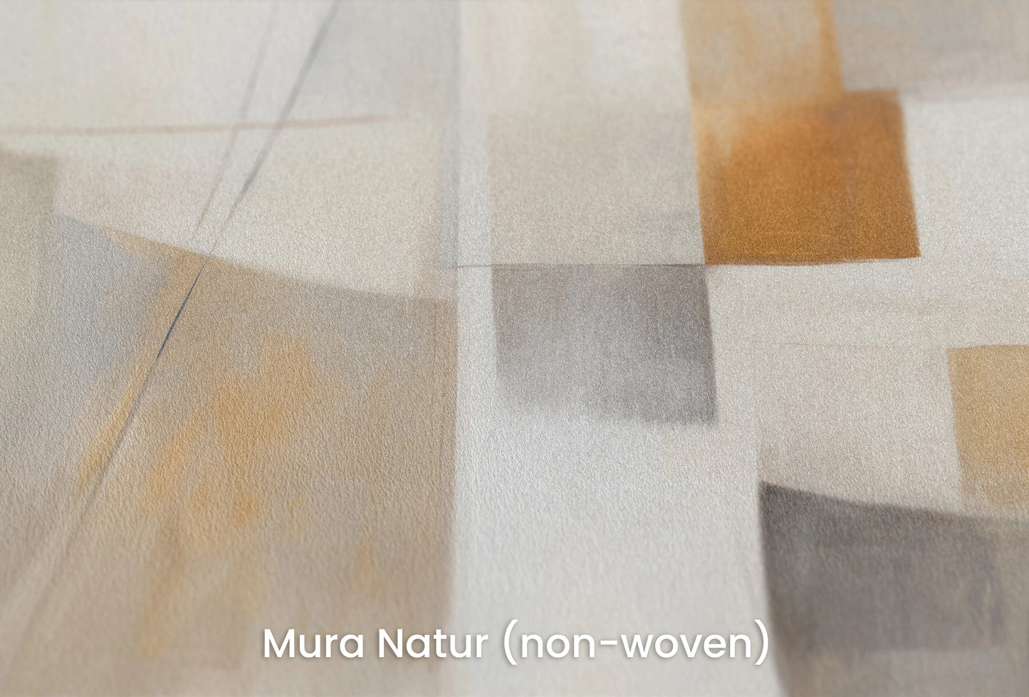 Zbliżenie na artystyczną fototapetę o nazwie Beige Harmony na podłożu Mura Natur (non-woven) - naturalne i ekologiczne podłoże.
