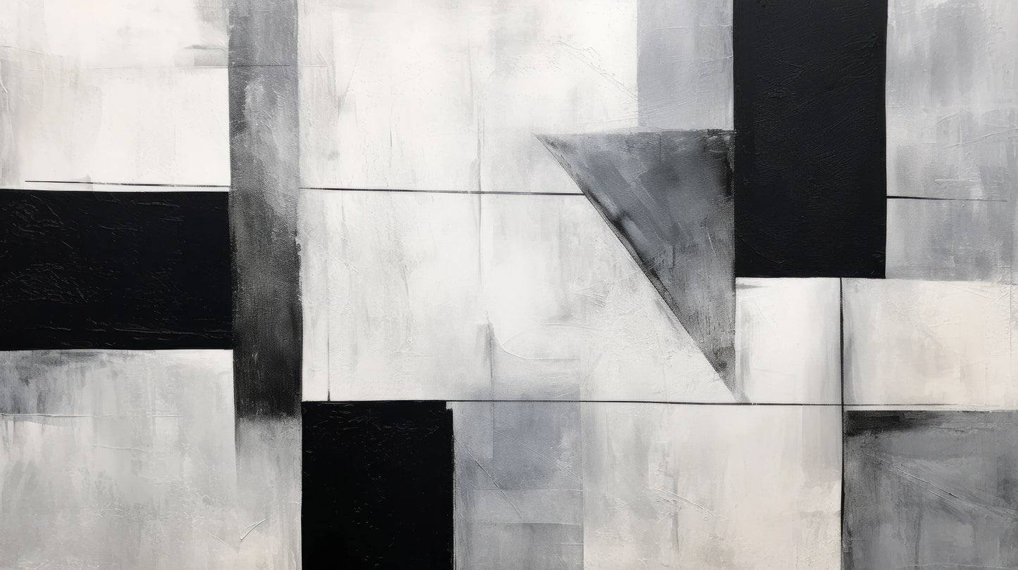 Prezentacja całego wzoru fototapety o nazwie Geometric Silence