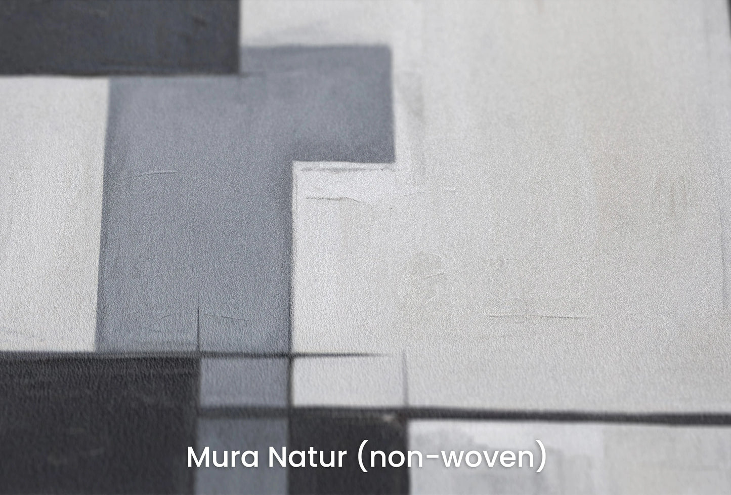 Zbliżenie na artystyczną fototapetę o nazwie Monochromatic Mosaic na podłożu Mura Natur (non-woven) - naturalne i ekologiczne podłoże.