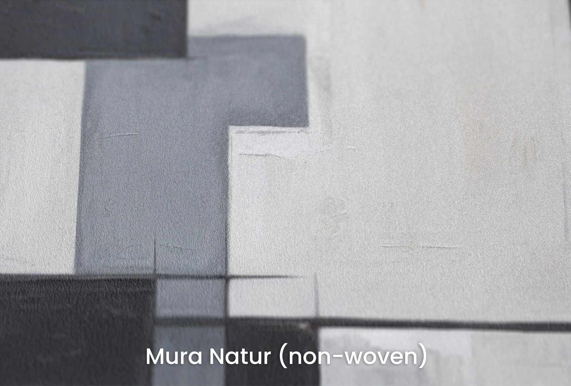 Zbliżenie na artystyczną fototapetę o nazwie Monochromatic Mosaic na podłożu Mura Natur (non-woven) - naturalne i ekologiczne podłoże.
