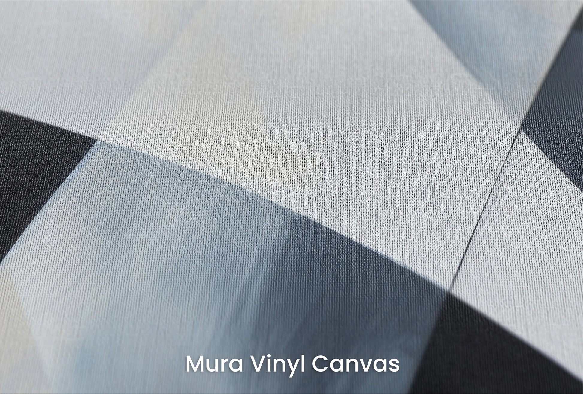 Zbliżenie na artystyczną fototapetę o nazwie Shades of Geometry na podłożu Mura Vinyl Canvas - faktura naturalnego płótna.