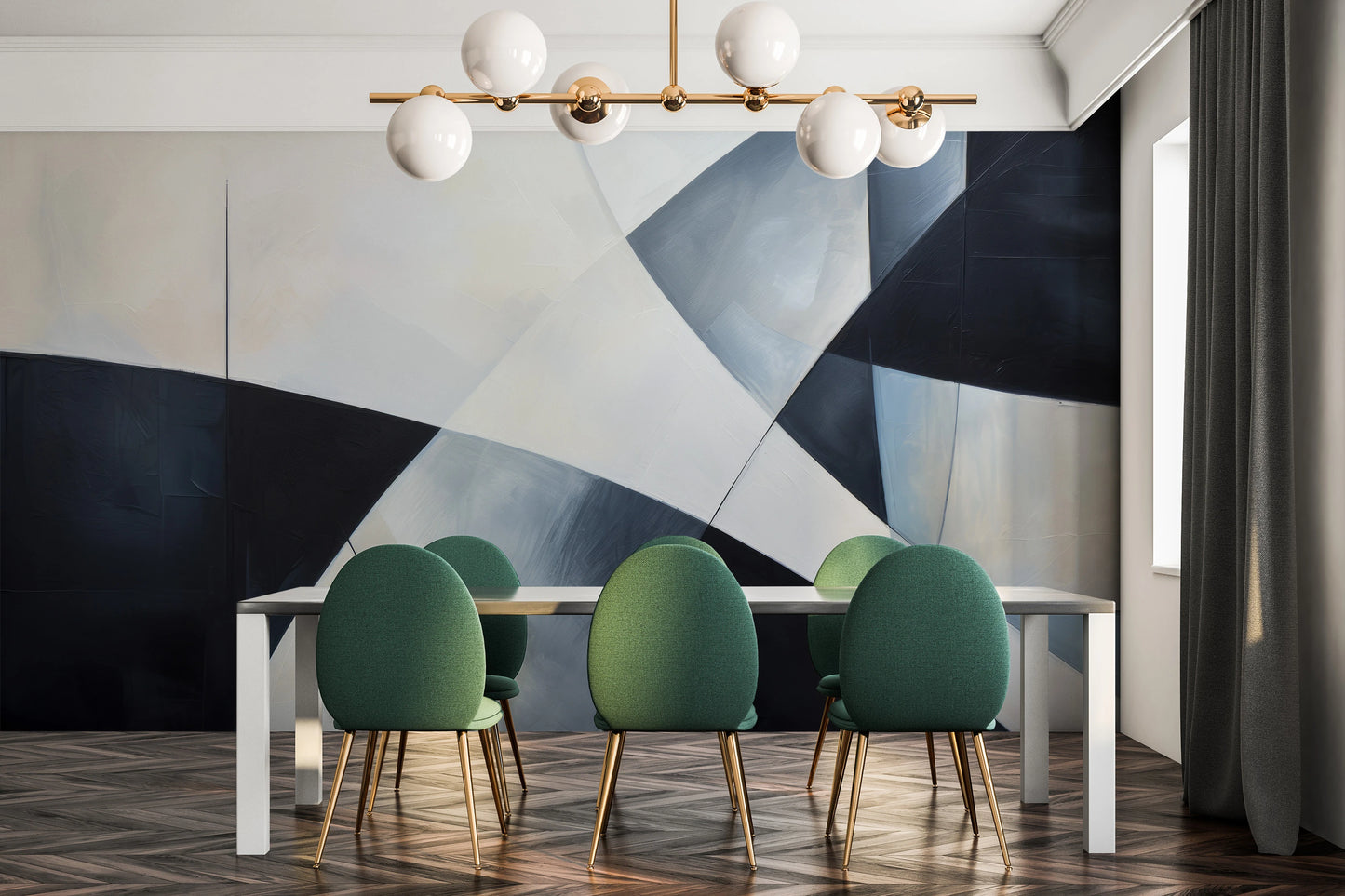 Fototapeta o nazwie Shades of Geometry użyta w aranzacji wnętrza.