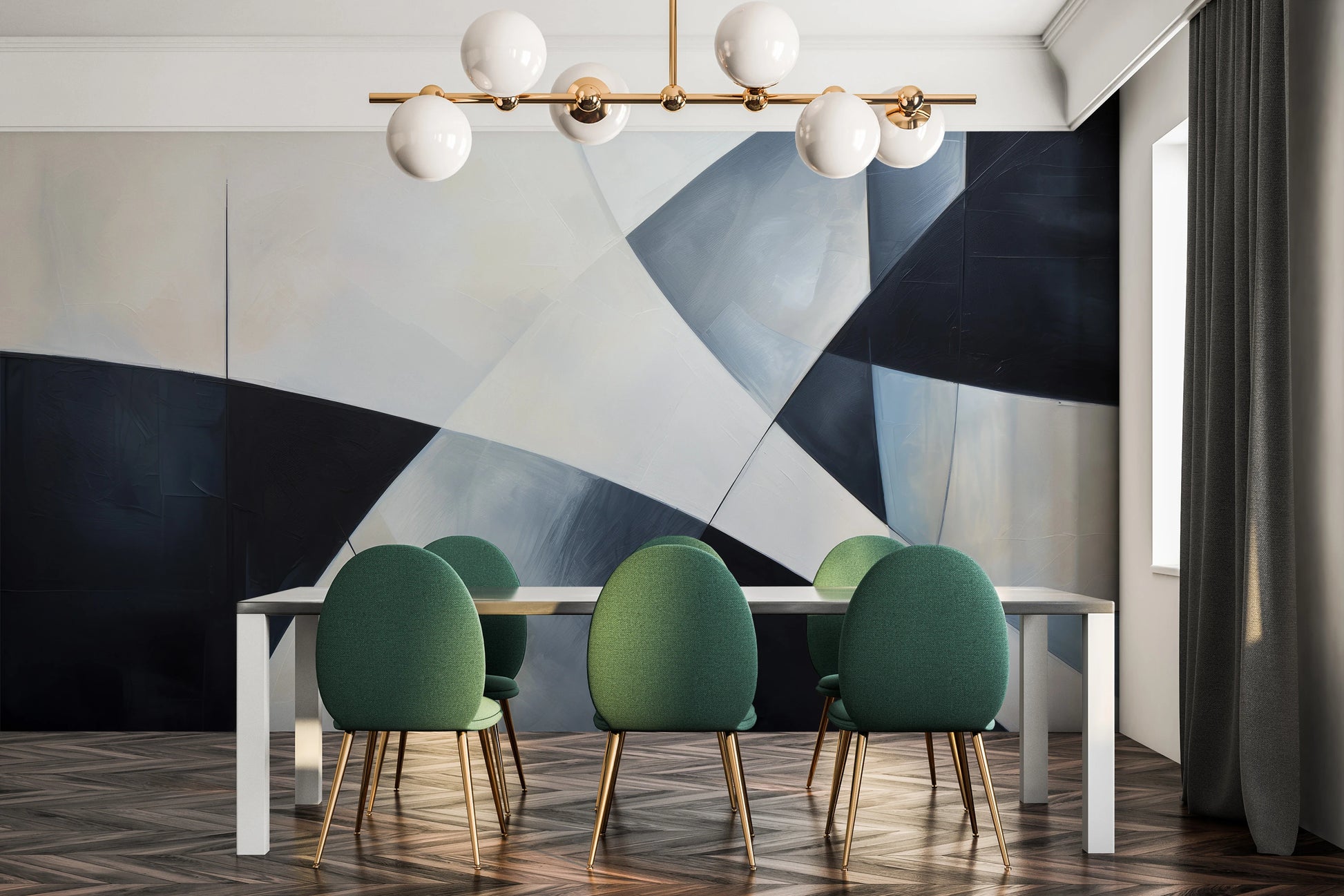 Fototapeta o nazwie Shades of Geometry użyta w aranzacji wnętrza.