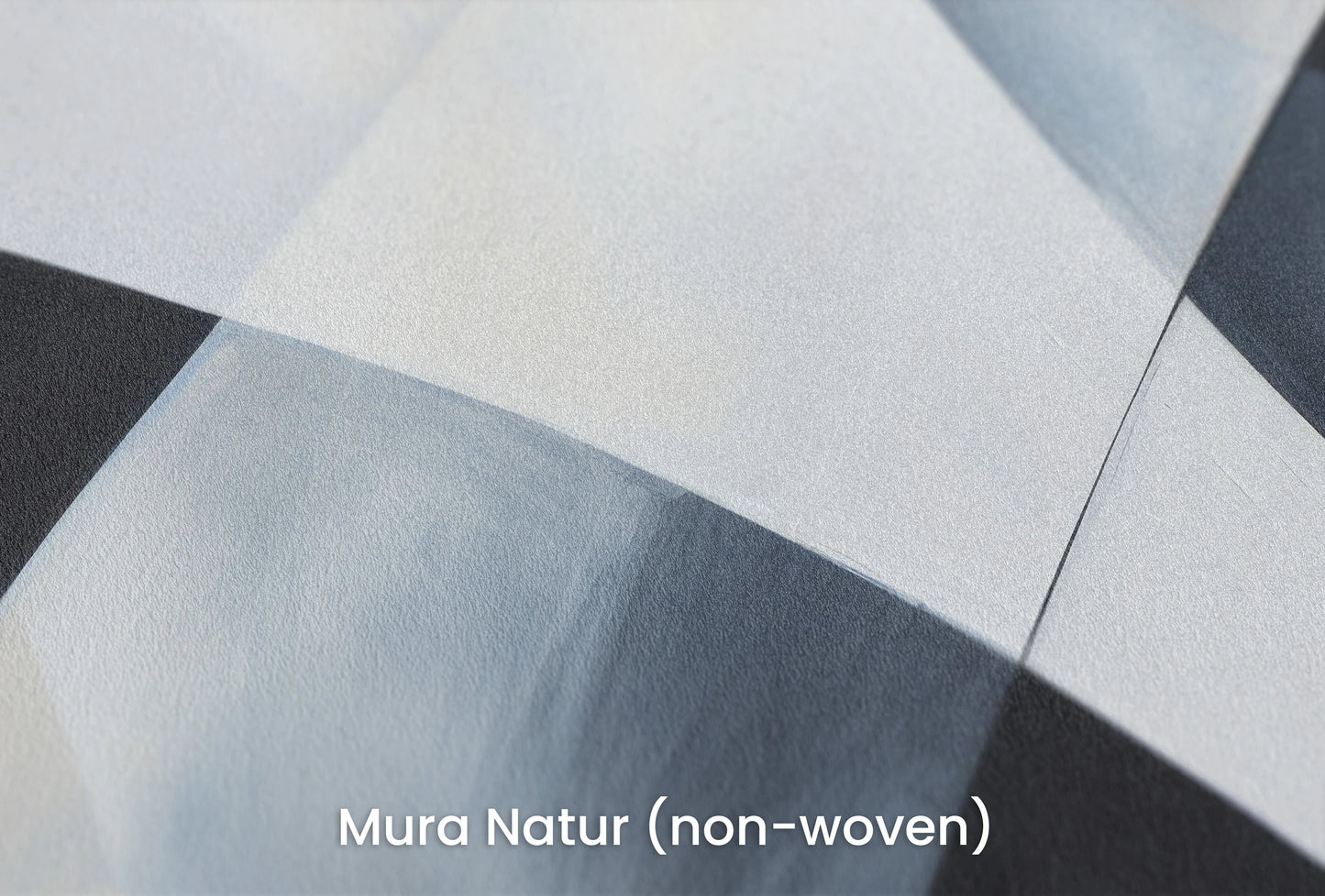 Zbliżenie na artystyczną fototapetę o nazwie Shades of Geometry na podłożu Mura Natur (non-woven) - naturalne i ekologiczne podłoże.