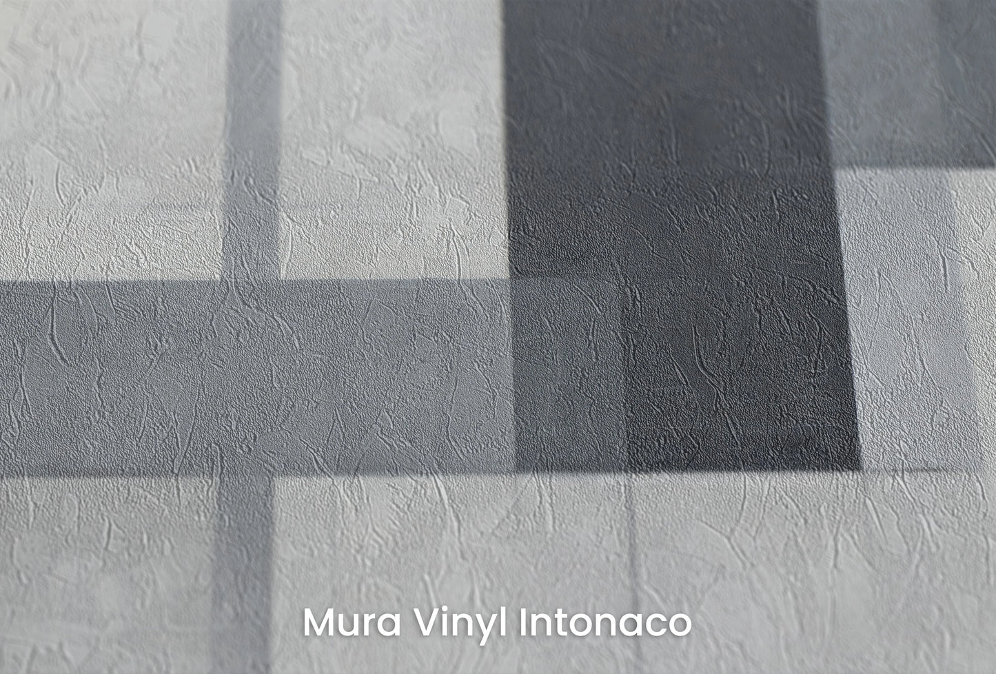 Zbliżenie na artystyczną fototapetę o nazwie Abstract Intersection na podłożu Mura Vinyl Intonaco - struktura tartego tynku.