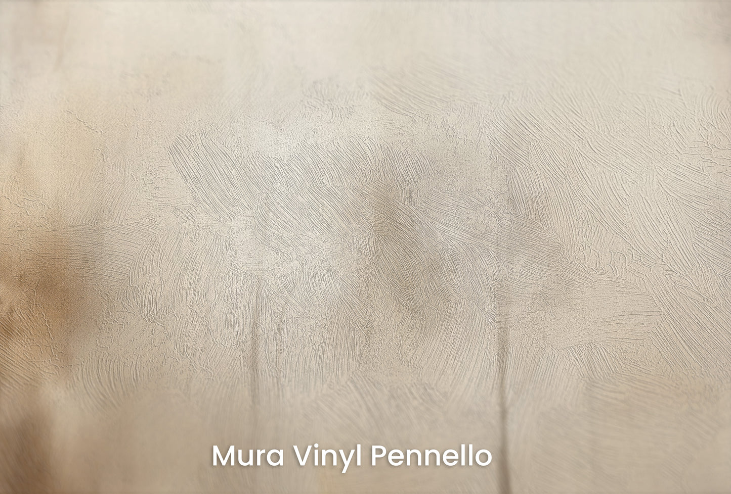 Zbliżenie na artystyczną fototapetę o nazwie SEPIA SILENCE FOREST MURAL na podłożu Mura Vinyl Pennello - faktura pociągnięć pędzla malarskiego.