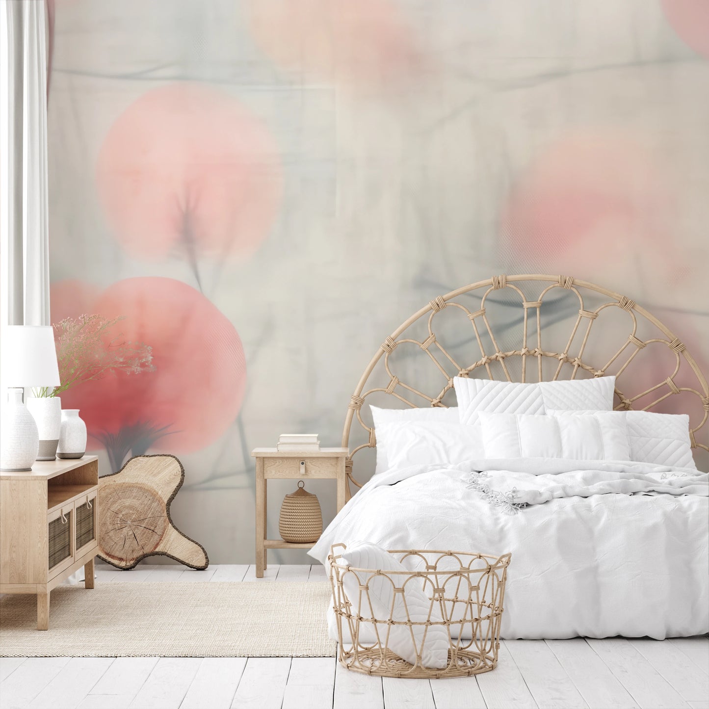 Fototapeta o nazwie Misty Flora Softness użyta w aranzacji wnętrza.