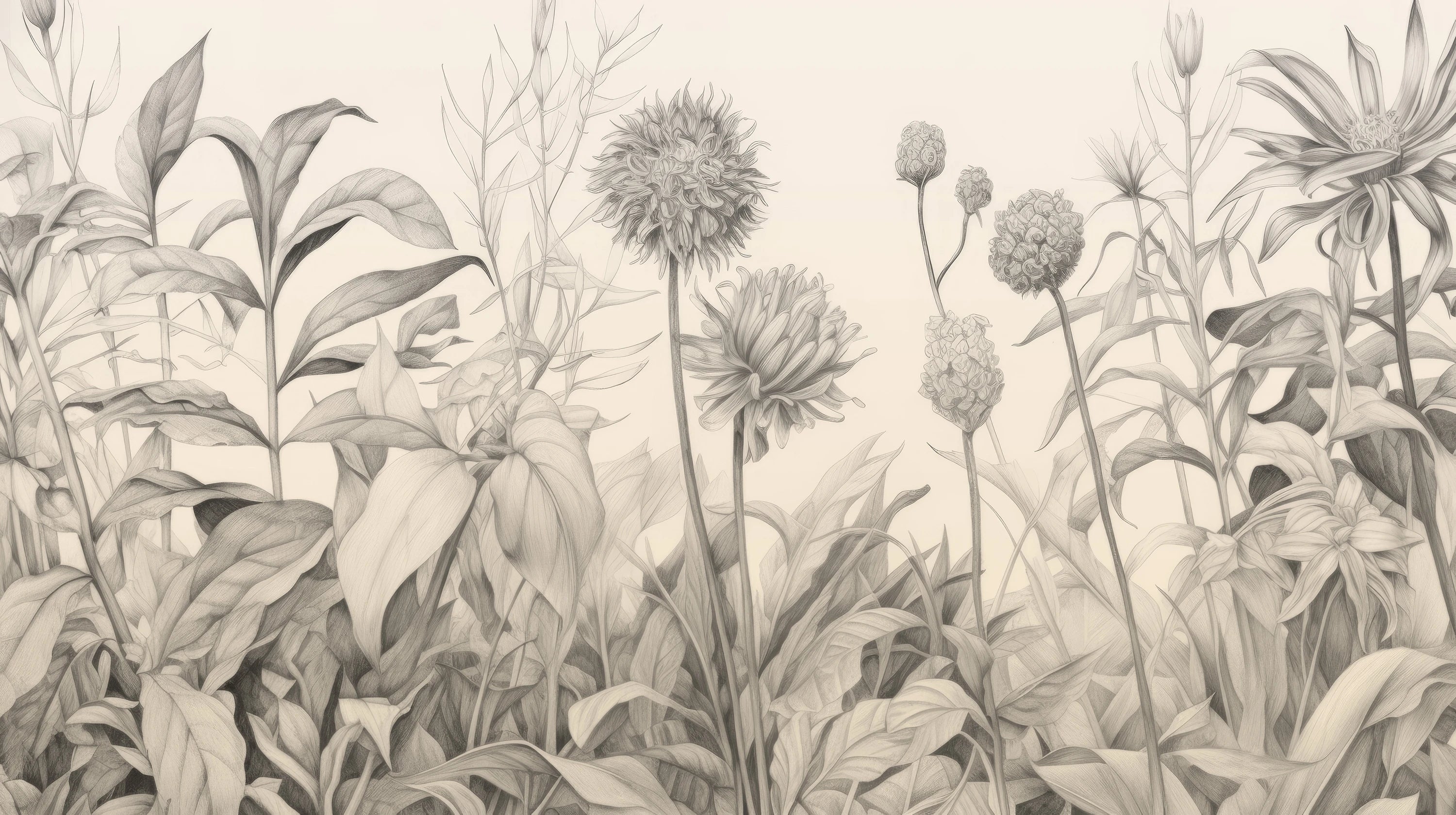 Mustervorschau: Prezentacja całego wzoru fototapety o nazwie Delicate Flora