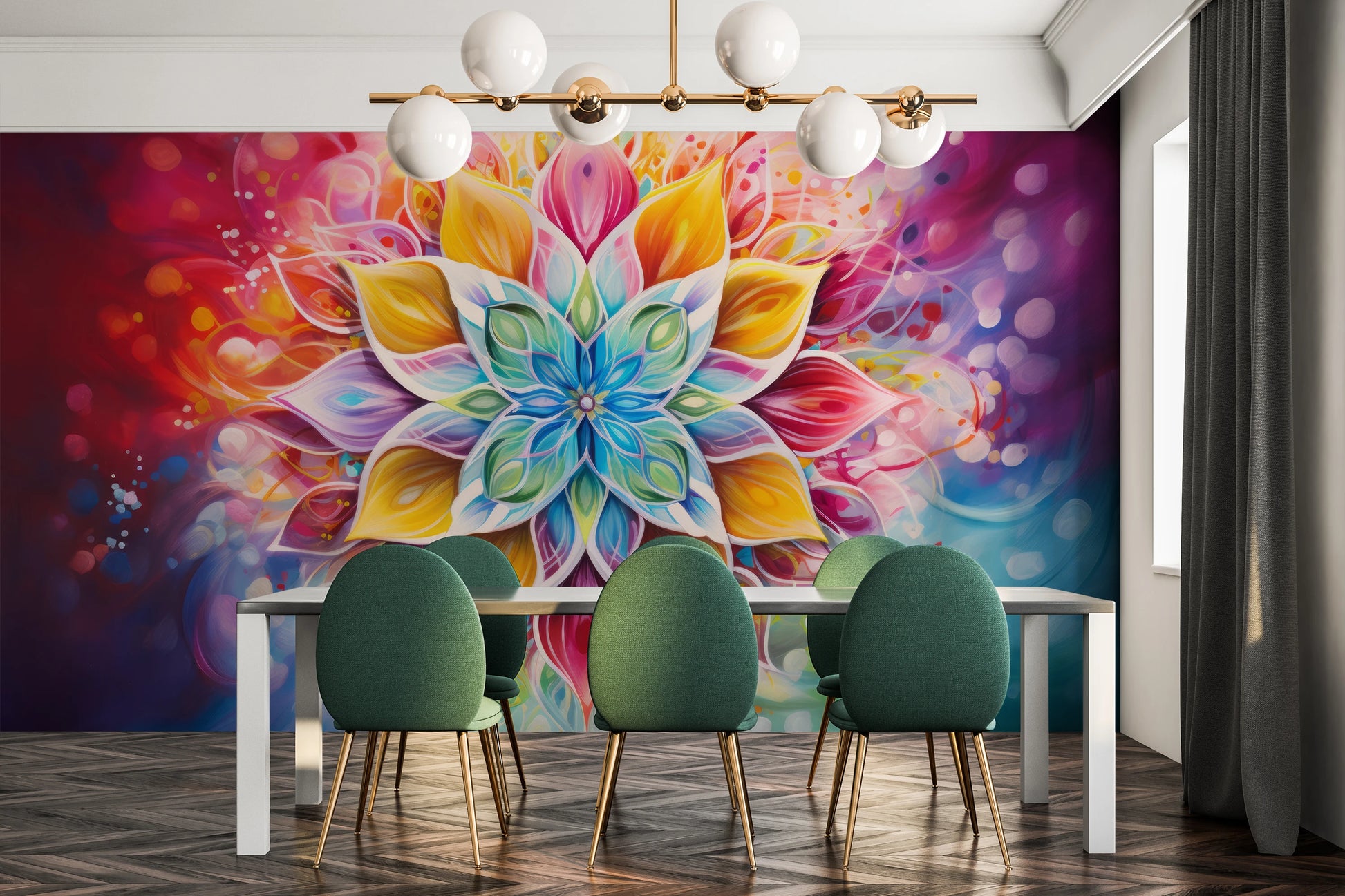 Fototapeta o nazwie Harmonic Lotus użyta w aranzacji wnętrza.