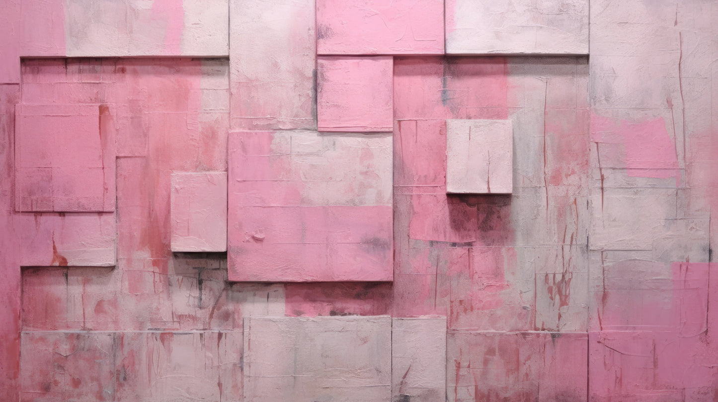 Prezentacja całego wzoru fototapety o nazwie Pink Bricks