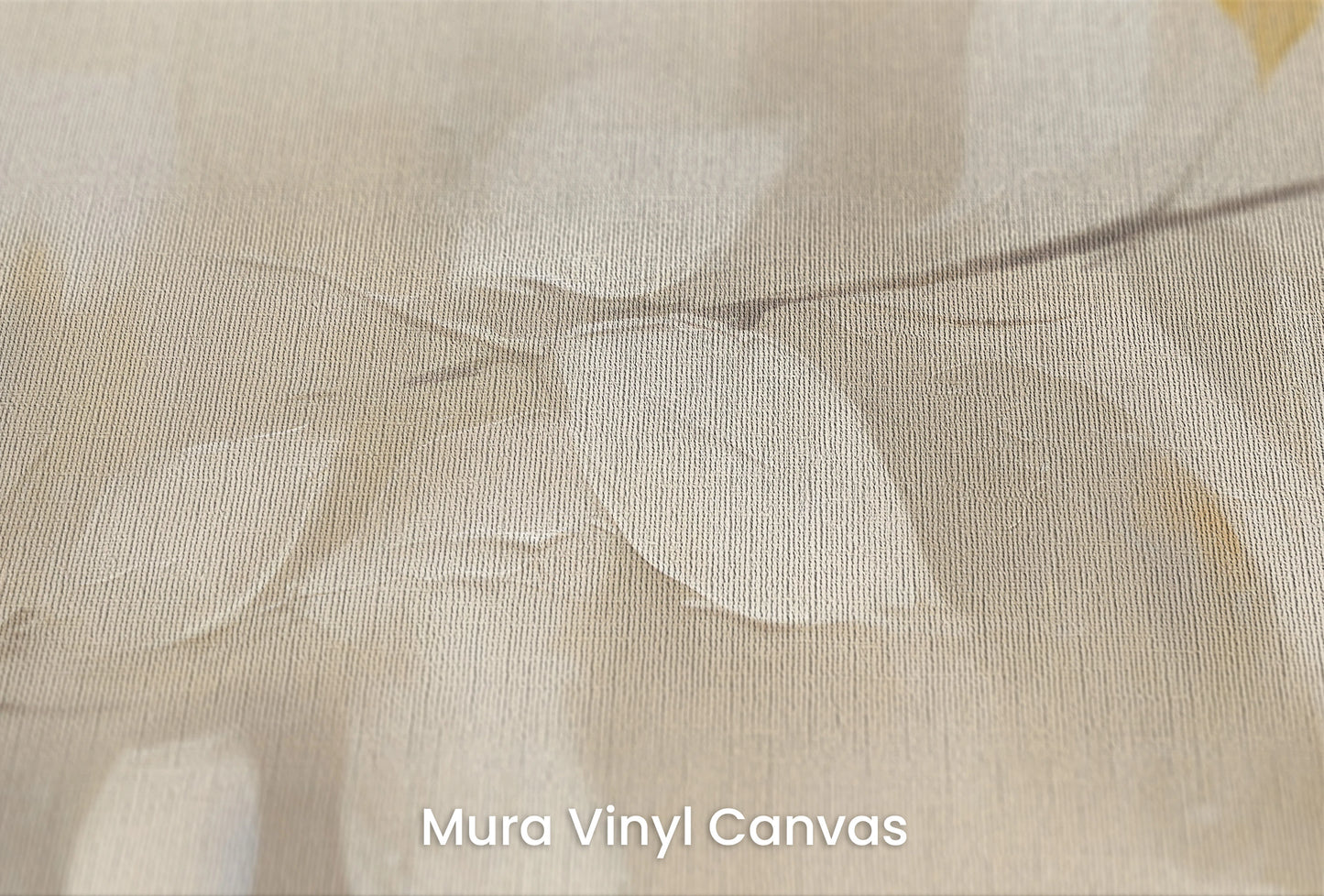 Zbliżenie na artystyczną fototapetę o nazwie Golden Whisper na podłożu Mura Vinyl Canvas - faktura naturalnego płótna.