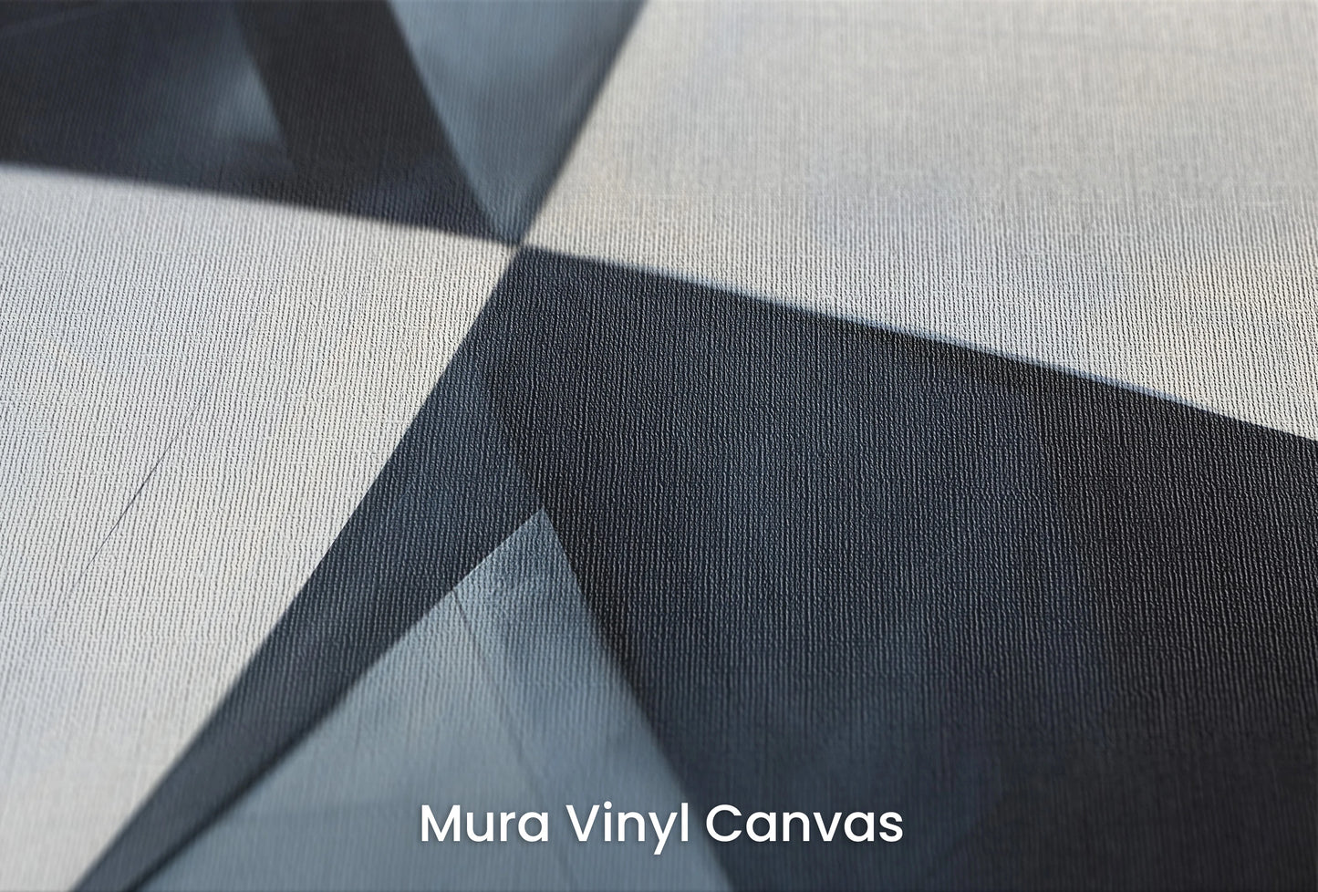 Zbliżenie na artystyczną fototapetę o nazwie Monochromatic Elegance na podłożu Mura Vinyl Canvas - faktura naturalnego płótna.