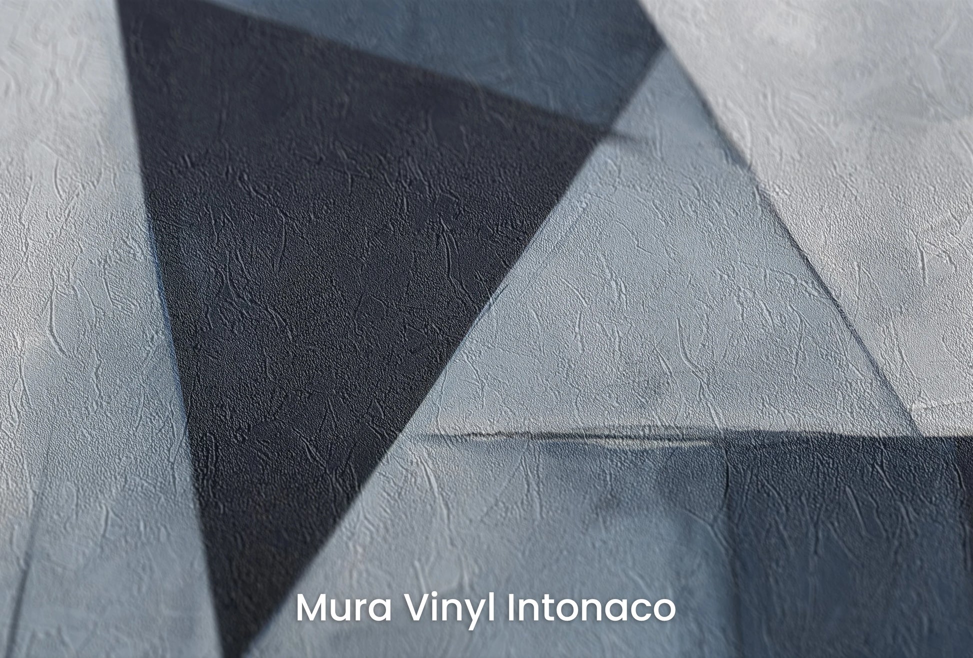 Zbliżenie na artystyczną fototapetę o nazwie Abstract Dimension na podłożu Mura Vinyl Intonaco - struktura tartego tynku.