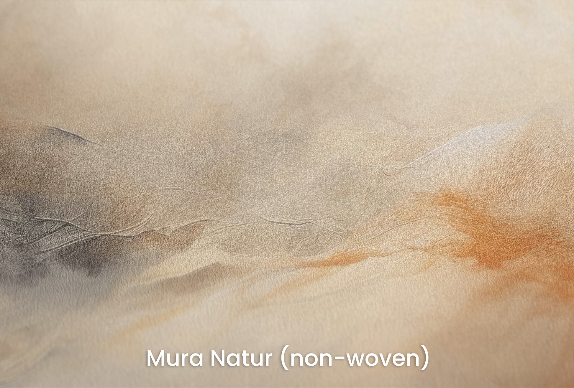 Zbliżenie na artystyczną fototapetę o nazwie ETHEREAL FLAME DANCE na podłożu Mura Natur (non-woven) - naturalne i ekologiczne podłoże.