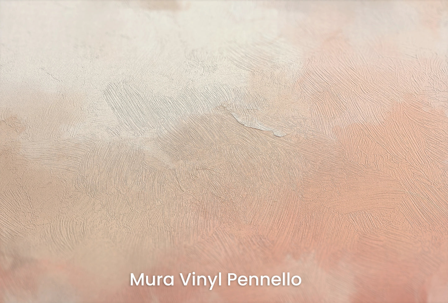 Zbliżenie na artystyczną fototapetę o nazwie Warm Embrace #2 na podłożu Mura Vinyl Pennello - faktura pociągnięć pędzla malarskiego.