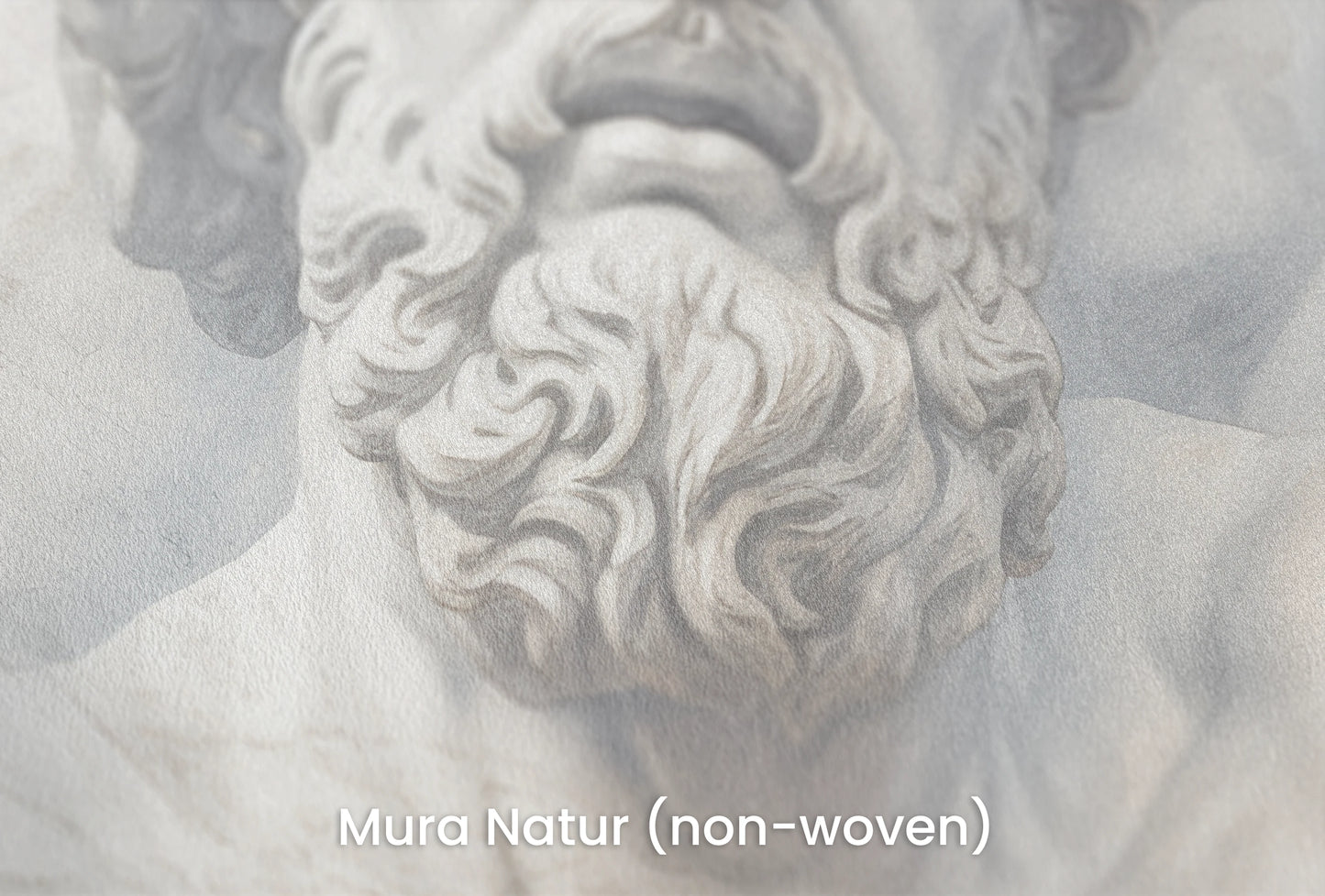 Zbliżenie na artystyczną fototapetę o nazwie Zeus's Thunder na podłożu Mura Natur (non-woven) - naturalne i ekologiczne podłoże.